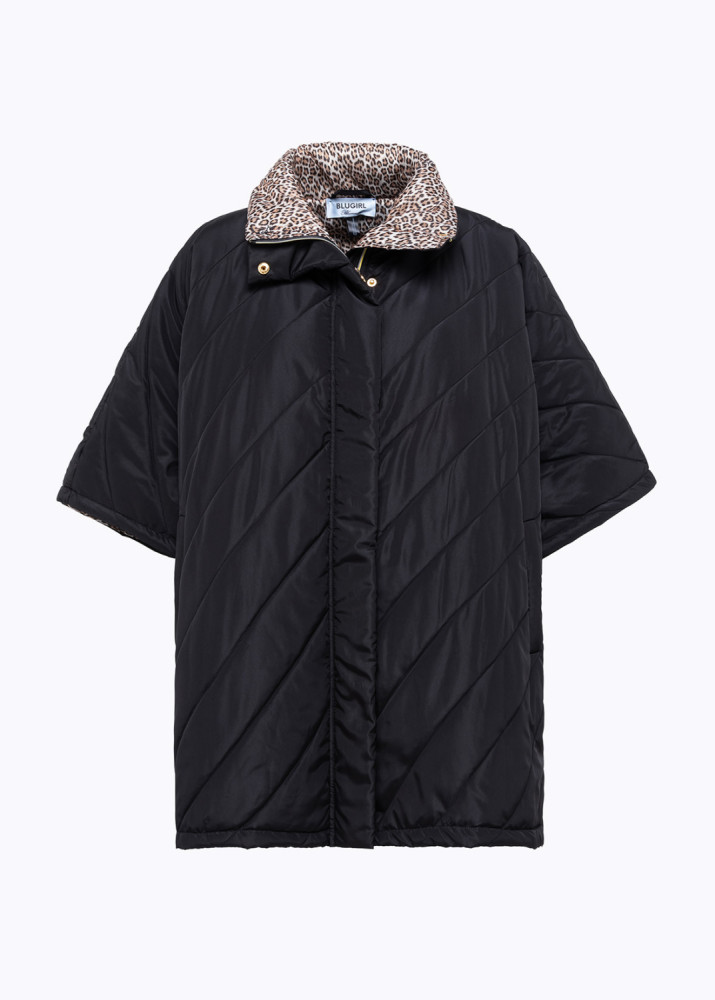 QUILTED NYLON CAPE